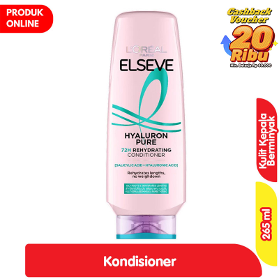 Promo L'Oreal Paris Elseve Hyaluron Pure Kondisioner Rehydrating 265 ml Alfamart