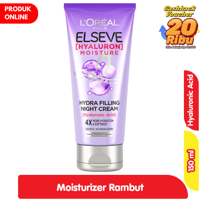 Promo L'Oreal Paris Elseve Hyaluron Krim Malam Moisturizer Rambut 150 ml Alfamart