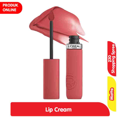 Promo L'Oreal Paris Infallible Lip Cream Matte Resistance 230 Shopping Spree Alfamart