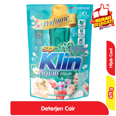 Promo So Klin Detergen Cair Hijab Cool 720 g Alfamart