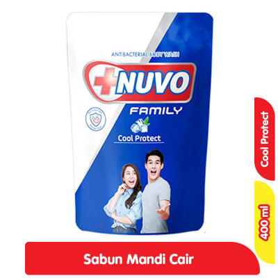 Promo Nuvo Family Sabun Mandi Cair Cool Protect 400 ml Alfamart