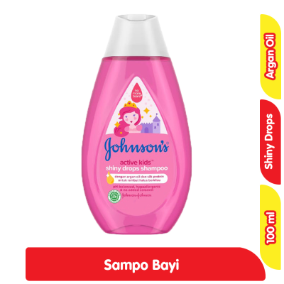 Promo Johnson's Active Kids Sampo Anak Shiny Drops Botol 100 ml Alfamart