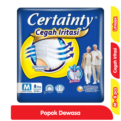 Promo Certainty Cegah Iritasi Popok Celana Dewasa M 8 pcs Alfamart