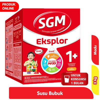 Promo SGM Eksplor 1+ IronC Susu Pertumbuhan Anak Madu 3 kg Alfamart