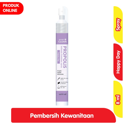Promo Secret Clean Propolis Pembersih Kewanitaan Spray Happy Day 8 ml Alfamart