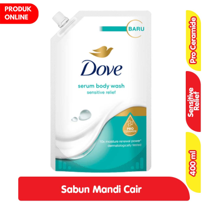 Promo Dove Sensitive Relief Sabun Mandi Cair Refill 400 ml Alfamart