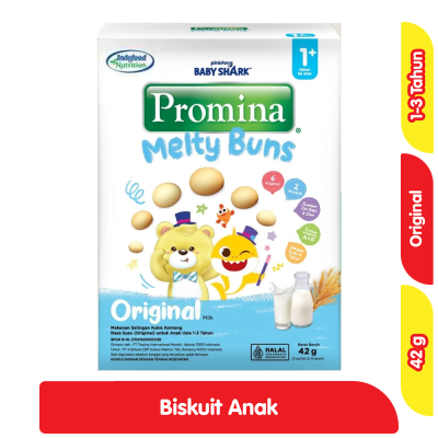 Promo Promina Melty Buns Biskuit Mini Original 42 g Alfamart