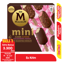 Promo Harga Walls Magnum Mini Almond per 6 pcs 45 ml - Alfamart
