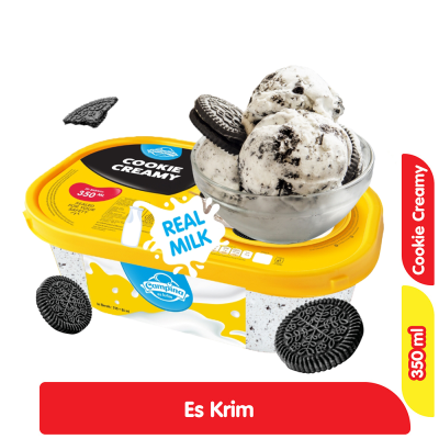 Promo Campina Es Krim Cookie Creamy 350 ml Alfamart