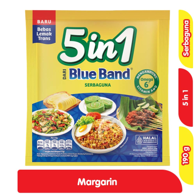Promo Blue Band 5 In1 Serbaguna Margarin 190 g Alfamart