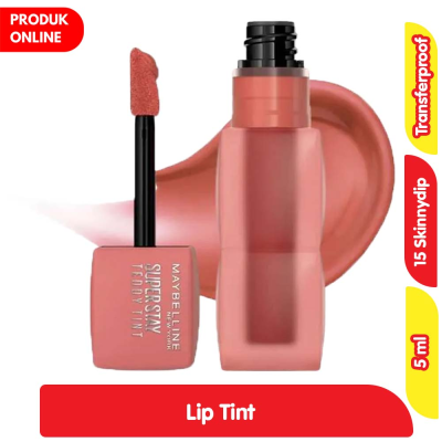Promo Maybelline Superstay Teddy Lip Tint 15 Skinnydip 5 ml Alfamart