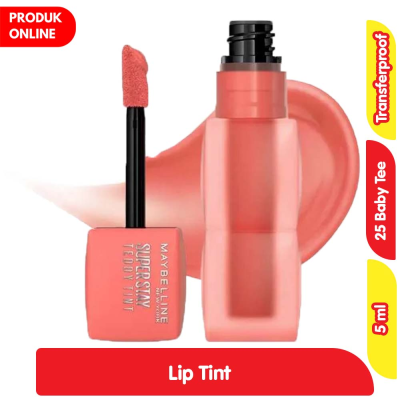 Promo Maybelline Superstay Teddy Lip Tint 25 Baby Tee 5 ml Alfamart