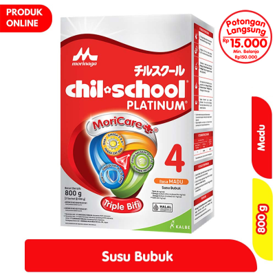 Promo Morinaga chil-school Platinum Susu Bubuk Pertumbuhan Anak Madu 800 g Alfamart