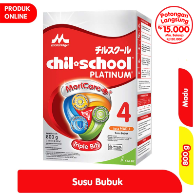 Promo Morinaga chil-school Platinum Susu Bubuk Pertumbuhan Anak Madu 800 g Alfamart