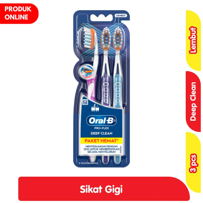 Promo Oral-B Pro Health Clinical Pro Flex Sikat Gigi 3 pcs Alfamart