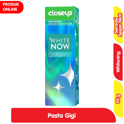 Promo Closeup White Now Kaolin Pasta Gigi Pemutih 95 g Alfamart