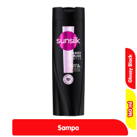 Promo Harga Sunsilk Shampoo Black Shine 160 ml - Alfamart
