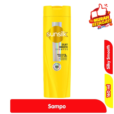 Promo Sunsilk Sampo Silky Smooth Botol 160 ml Alfamart