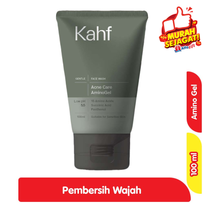 Promo Kahf Acne Care AminoGel Gel Pembersih Wajah Pria 100 ml Alfamart