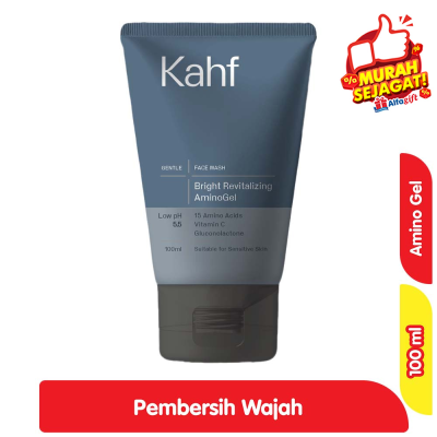 Promo Kahf Bright Revitalizing AminoGel Gel Pembersih Wajah Pria 100 ml Alfamart
