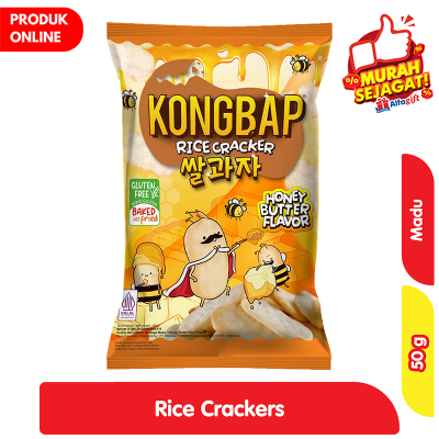 Promo Kongbap Rice Crackers Rasa Madu Mentega 50 g Alfamart