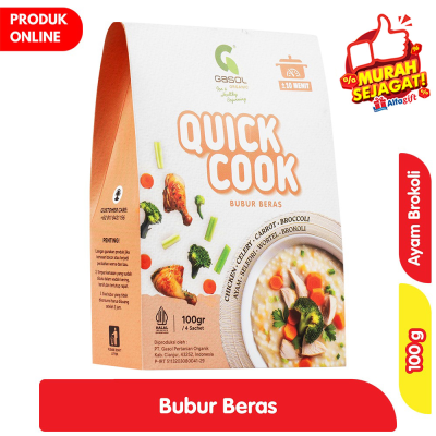 Promo Gasol Bubur Beras Ayam Brokoli 100 g Alfamart