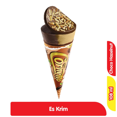 Promo Wall's Cornetto Es Krim Disc Cokelat Hazelnut 108 ml Alfamart
