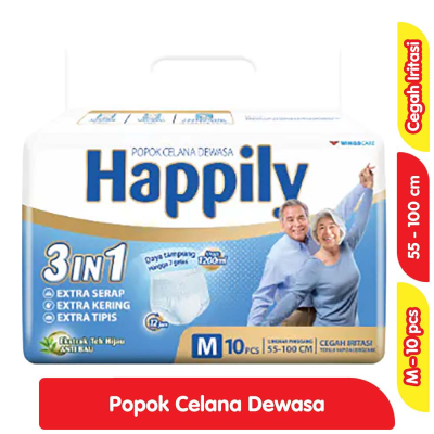 Promo Happily Popok Celana Dewasa M 10 pcs Alfamart