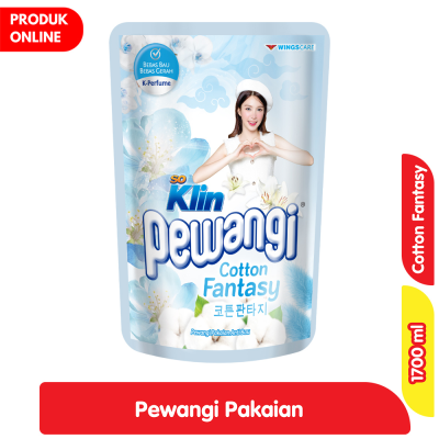 Promo So Klin Pewangi Pakaian Cotton Fantasy Refill 1700 ml Alfamart