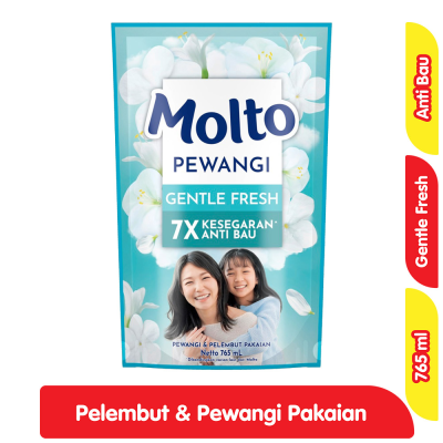 Promo Molto Pelembut & Pewangi Pakaian Gentle Fresh 765 ml Alfamart