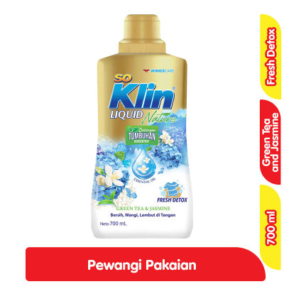 Promo So Klin Liquid Nature Deterjen Cair Teh Hijau & Melati 700 ml Alfamart
