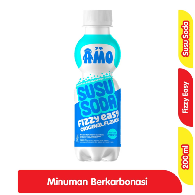 Promo Amo Minuman Berkarbonasi Susu Soda Fizzy Easy Original Pet 200 ml Alfamart