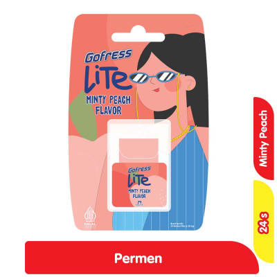 Promo Gofress Lite Permen Strip Rasa Minty Peach 24 s Alfamart