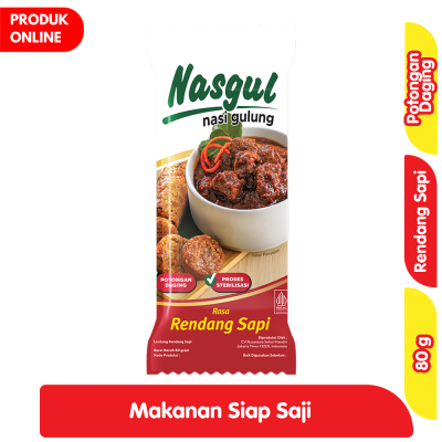 Promo Nasgul Nasi Gulung Siap Makan Rendang Sapi 80 g Alfamart