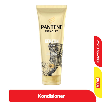 Promo Pantene Kondisioner Miracles Keratin Black Glow 70 ml Alfamart