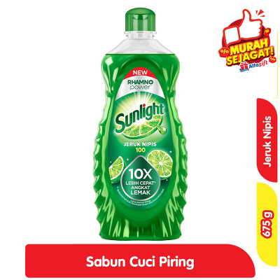 Promo Sunlight Sabun Cuci Piring Jeruk Nipis Botol 675 g Alfamart