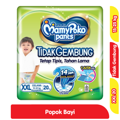 Promo MamyPoko Popok Celana Bayi Tidak Gembung XXL 20 pcs Alfamart