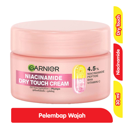 Promo Garnier Mochi Dry Touch Krim Pelembap Wajah Niacinamide 30 ml Alfamart