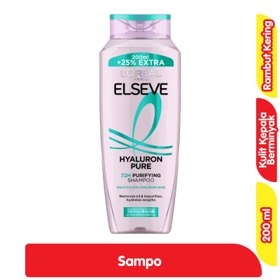 Promo L'Oreal Paris Elseve Sampo Hyaluron Pure 200 ml Alfamart