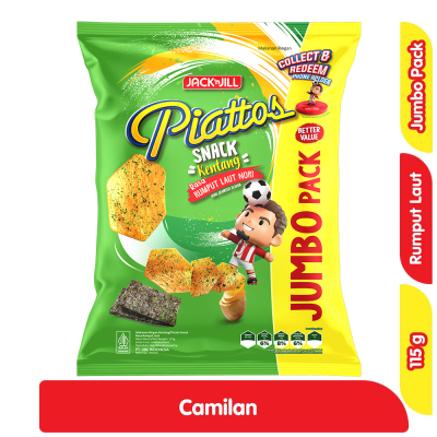 Promo Piattos Snack Kentang Rumput Laut Jumbo Pack 115 g Alfamart