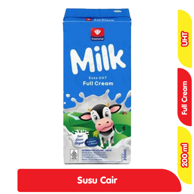 Promo Diamond Susu UHT Full Cream Kotak 200 ml Alfamart