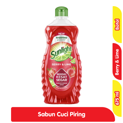 Promo Sunlight Sabun Cuci Piring Berry and Lime Botol 675 g Alfamart