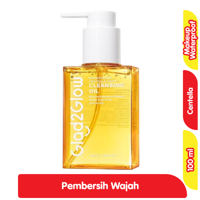 Glad2Glow Madagascar Centella Light Cleansing Oil Pembersih Wajah 100 ml