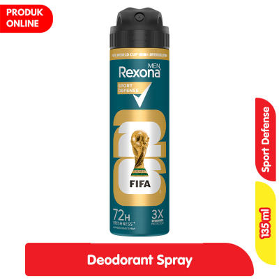 Promo Rexona Men FIFA Limited Edition Deodoran Pria Sport Defense 135 ml Alfamart