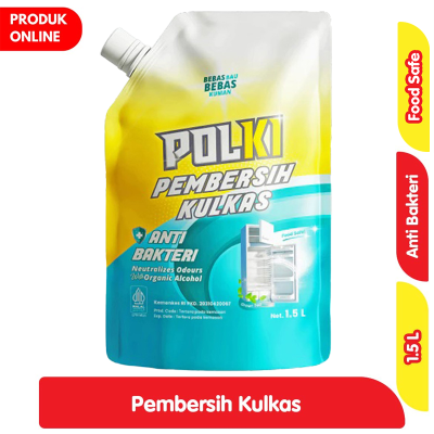 Promo POLKI Pembersih Kulkas Anti Bakteri Refill 1.5 L Alfamart