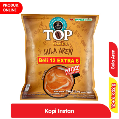 Promo TOP Coffee Kopi Gula Aren Sachet 12+6 x 22 g Alfamart