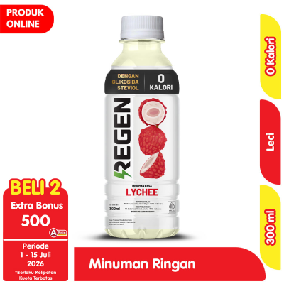Promo Regen Minuman Sehat Bebas Gula Leci 300 ml Alfamart