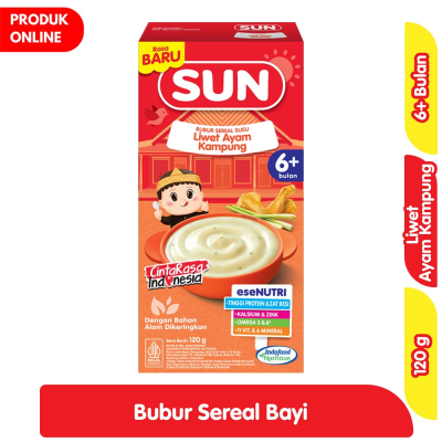 Promo Sun Bubur Bayi Sereal Liwet Ayam Kampung 120 g Alfamart