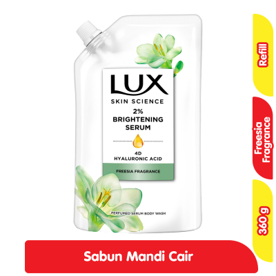 Promo Lux Skin Science Sabun Mandi Cair Freesia Fragrance Refill 360 g Alfamart