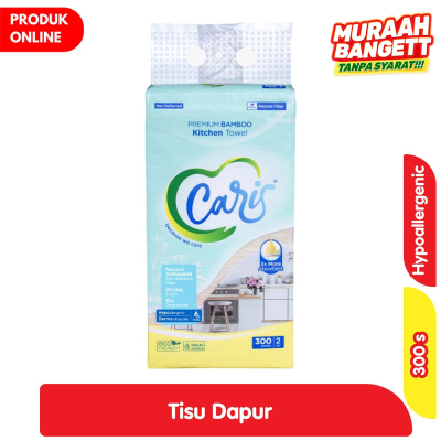 Promo Caris Tisu Dapur Bambu Bottom Pull 2ply 300 s Alfamart